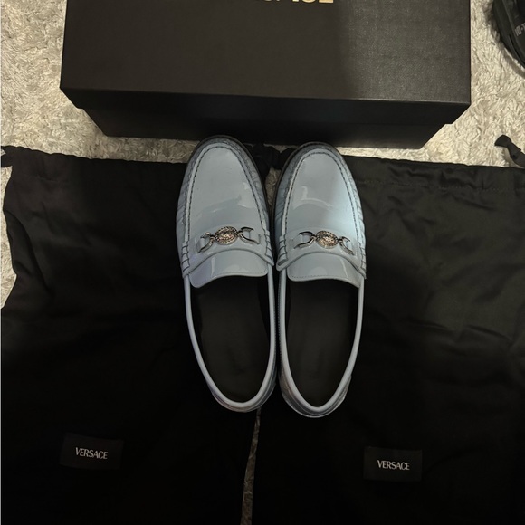 Versace Men's Blue Loafers - Picture 3 of 4